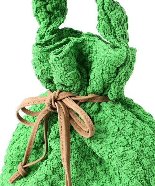 FREE'S MART（フリーズマート）の「◆ドローイング巾着バッグ（ハンドバッグ・レディース・ホワイト/ブラック/グリーン・ﾌﾘ-）」の21枚目の写真