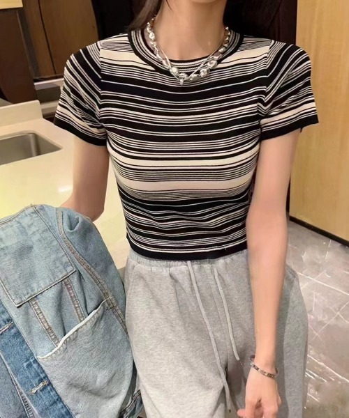 フミカウチダ マルチボーダーT フミカウチダ マルチボーダーT