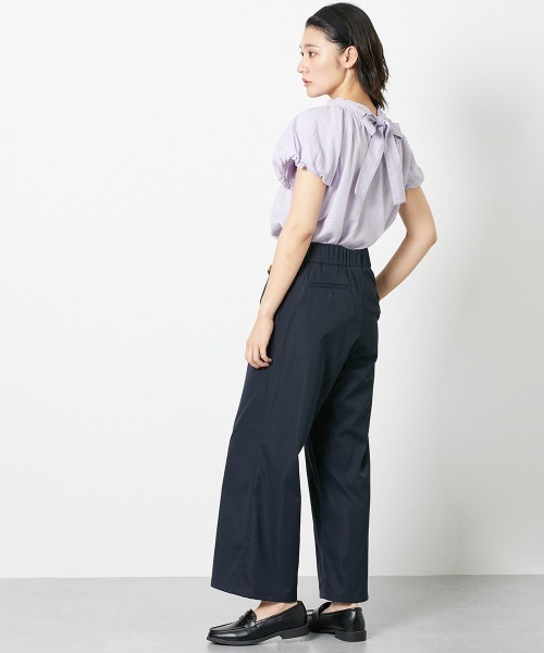 Le temps riche（ルタンリッシュ）の「【販売終了】コットンドビーバックリボンパフスリーブブラウス ＜Le temps riche＞（シャツ/ブラウス・レディース・イエロー/オフホワイト/パープル・M/L）」の11枚目の写真