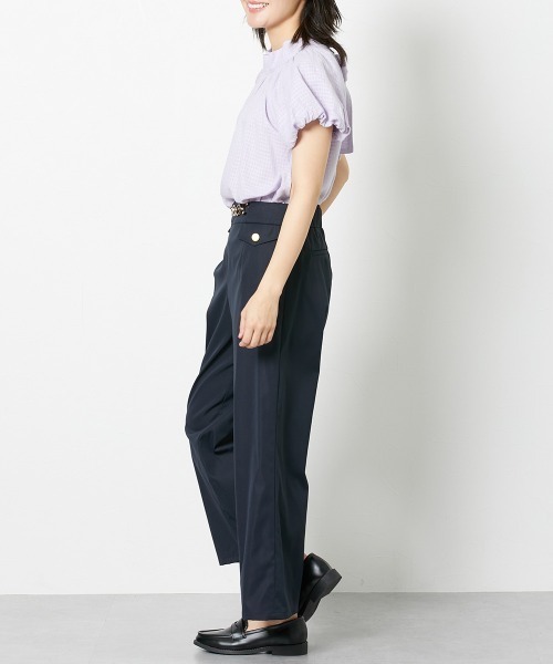 Le temps riche（ルタンリッシュ）の「【販売終了】コットンドビーバックリボンパフスリーブブラウス ＜Le temps riche＞（シャツ/ブラウス・レディース・イエロー/オフホワイト/パープル・M/L）」の18枚目の写真