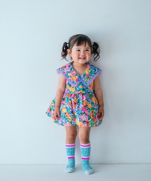 fafa（フェフェ）の「PIERETTE | ワンピース（ワンピース・キッズ・ライラック/レインボー・100/90）」の3枚目の写真