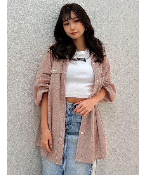 GG パデッド オーバーシャツ TOMMY HILFIGER｜バッジテディオーバーシャツ | Rakuten Fashion
