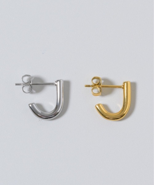 muku(ムク)の「金属アレルギー対応 Jカーブピアス/サージカルステンレス/316L(ピアス(両耳用)・レディース・ゴールド/シルバー・FREE)」の7枚目の写真