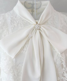 apres jour | 【apres jour×ARIAZ】フラワーデザインボウタイスカーフリング(ストール/ショール)