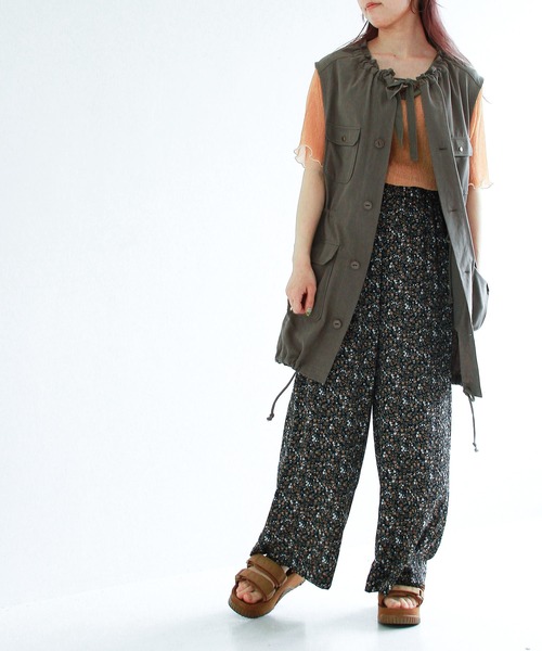 Crisp（クリスプ）の「花柄イージーパンツ（その他パンツ・レディース・ブラック/イエロー/ブルー・FREE）」の13枚目の写真