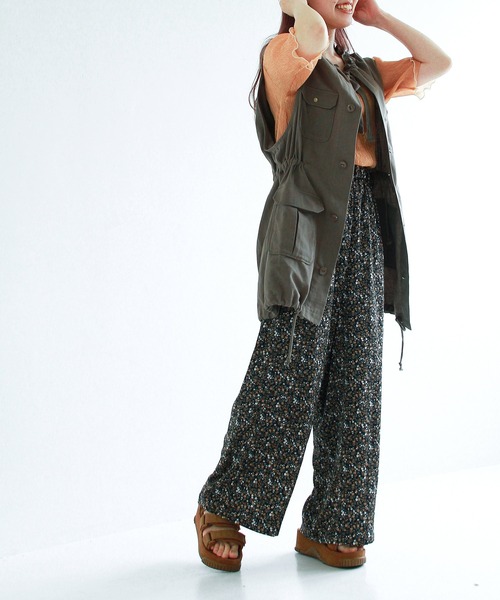 Crisp（クリスプ）の「花柄イージーパンツ（その他パンツ・レディース・ブラック/イエロー/ブルー・FREE）」の15枚目の写真