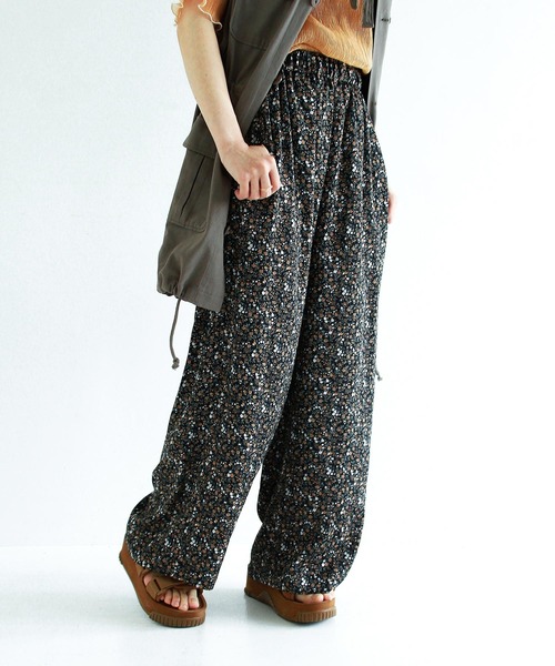 Crisp（クリスプ）の「花柄イージーパンツ（その他パンツ・レディース・ブラック/イエロー/ブルー・FREE）」の16枚目の写真