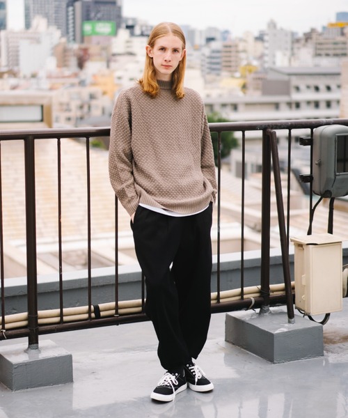 ＪＵＧＬＡＮＳ（ユグランス）の「【Revo.】メルトンワイドイージーパンツ/メンズ（その他パンツ・メンズ・ベージュ/ブラック/チャコール・M/L）」の4枚目の写真