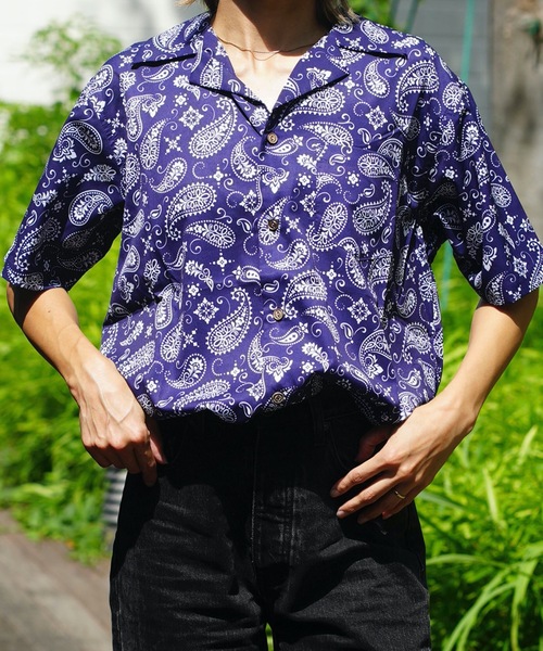 セール】SS SHIRT/ROAIL(ロイアル)ペイズリーパターンボックス