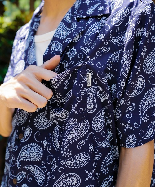 セール】SS SHIRT/ROAIL(ロイアル)ペイズリーパターンボックス