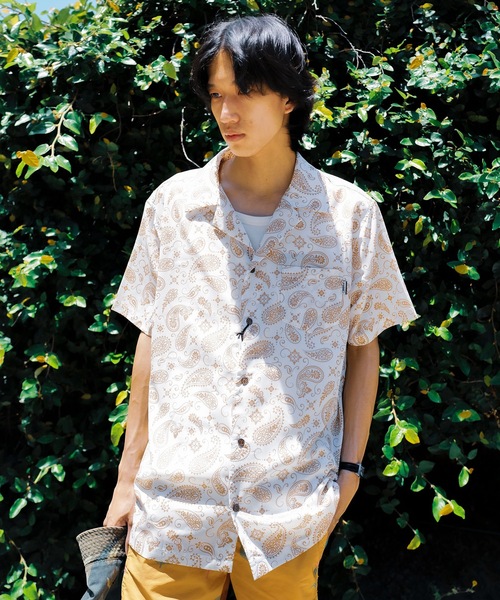 roial（ロイアル）の「SS SHIRT/ROAIL(ロイアル)ペイズリーパターンボックスシルエット半袖総柄シャツ（シャツ/ブラウス・メンズ・ベージュ/ネイビー・MEDIUM/X-LARGE/LARGE）」の13枚目の写真