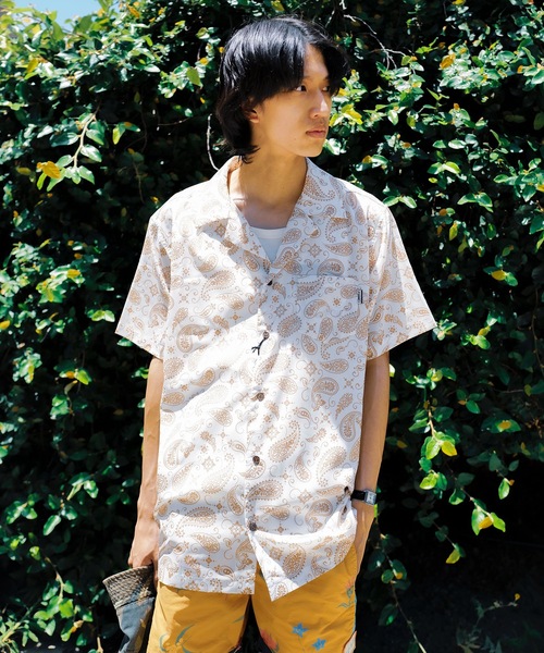 roial（ロイアル）の「SS SHIRT/ROAIL(ロイアル)ペイズリーパターンボックスシルエット半袖総柄シャツ（シャツ/ブラウス・メンズ・ベージュ/ネイビー・MEDIUM/X-LARGE/LARGE）」の14枚目の写真