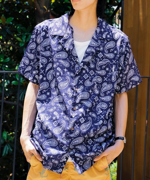 セール】SS SHIRT/ROAIL(ロイアル)ペイズリーパターンボックス