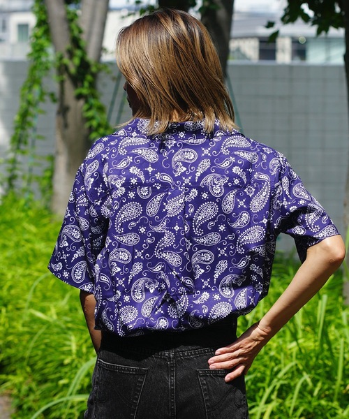 roial（ロイアル）の「SS SHIRT/ROAIL(ロイアル)ペイズリーパターンボックスシルエット半袖総柄シャツ（シャツ/ブラウス・メンズ・ベージュ/ネイビー・MEDIUM/X-LARGE/LARGE）」の22枚目の写真