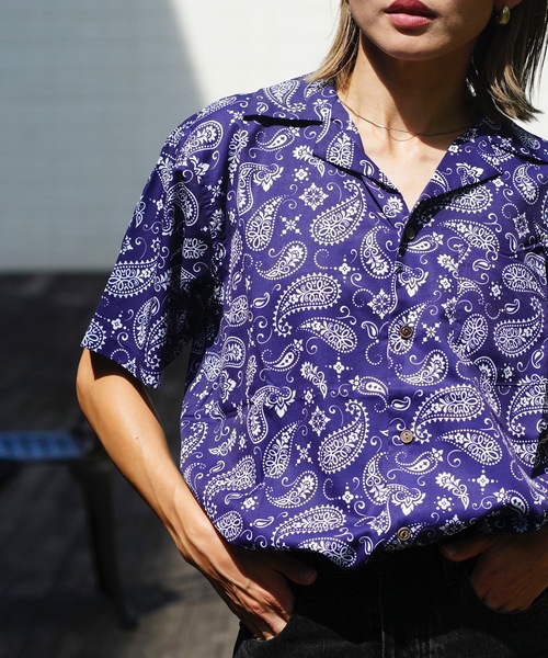 セール】SS SHIRT/ROAIL(ロイアル)ペイズリーパターンボックス