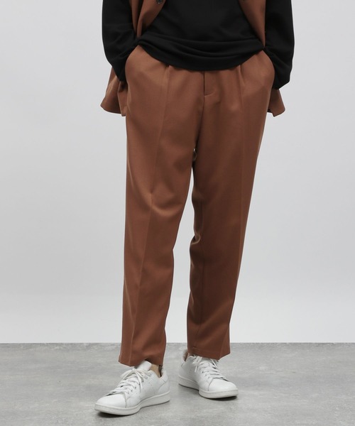 LAKOLE（ラコレ）の「ウールライクPEタックパンツ / 966762（その他パンツ・メンズ・ブラウン/グレー/ブラック・MEDIUM/LARGE）」の3枚目の写真