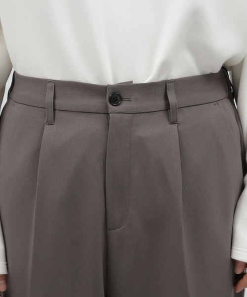 LAKOLE（ラコレ）の「ウールライクPEタックパンツ / 966762（その他パンツ・メンズ・ブラウン/グレー/ブラック・MEDIUM/LARGE）」の10枚目の写真