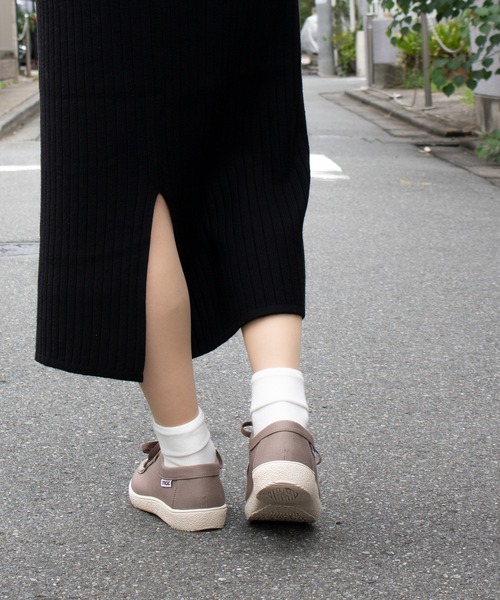 moz(モズ)の「moz(モズ)アウトステッチ チロリアンシューズ(スニーカー・レディース・ダークベージュ/ブラック・L/LL/M/S)」の11枚目の写真