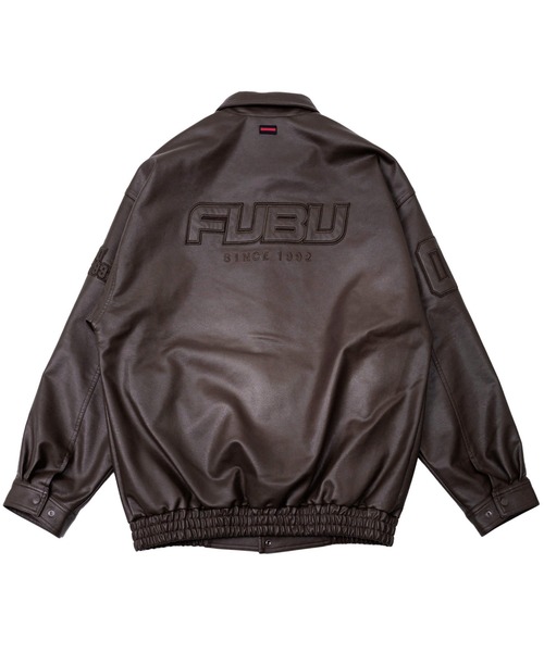 FUBU( フブ)の「FUBU フブ ロゴ ワッペン 刺繍 エコレザー アメカジ フライト ジャケット ブルゾン(MA-1・メンズ・ブラウン/バーガンディー/ブラック・M/L/XL/XXL)」の19枚目の写真