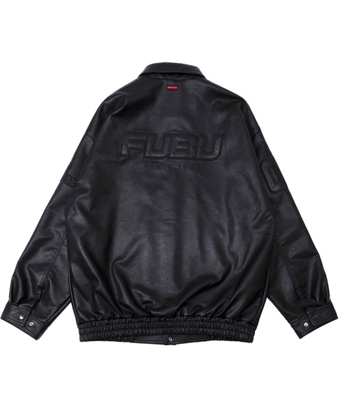 FUBU( フブ)の「FUBU フブ ロゴ ワッペン 刺繍 エコレザー アメカジ フライト ジャケット ブルゾン(MA-1・メンズ・ブラウン/バーガンディー/ブラック・M/L/XL/XXL)」の18枚目の写真
