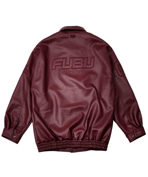 FUBU( フブ)の「FUBU フブ ロゴ ワッペン 刺繍 エコレザー アメカジ フライト ジャケット ブルゾン(MA-1・メンズ・ブラウン/バーガンディー/ブラック・M/L/XL/XXL)」の21枚目の写真