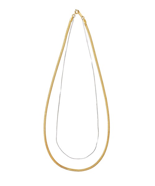 ADPOSION（アドポーション）の「【金属アレルギー対応】サージカルステンレス スネークチェーンネックレス（ネックレス・レディース・シルバー/ゴールド・FREE）」の4枚目の写真