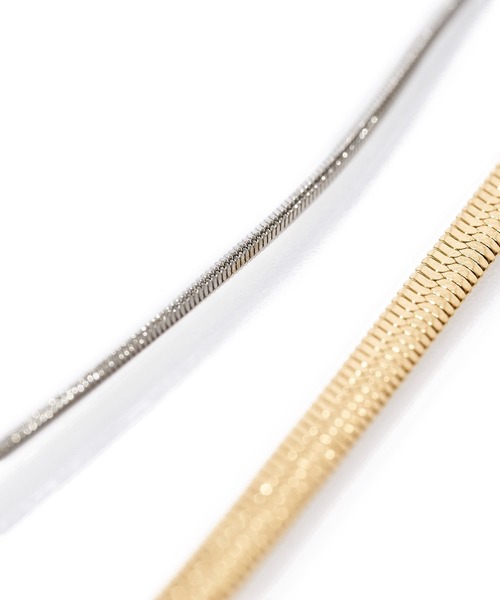 ADPOSION（アドポーション）の「【金属アレルギー対応】サージカルステンレス スネークチェーンネックレス（ネックレス・レディース・シルバー/ゴールド・FREE）」の8枚目の写真