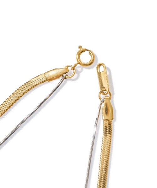 ADPOSION（アドポーション）の「【金属アレルギー対応】サージカルステンレス スネークチェーンネックレス（ネックレス・レディース・シルバー/ゴールド・FREE）」の6枚目の写真