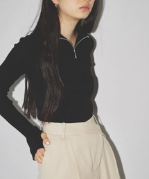 TODAYFUL | TODAYFUL(トゥデイフル) "Halfzip Rib Knit"ハーフジップリブニット/12320534(ニット/セーター)