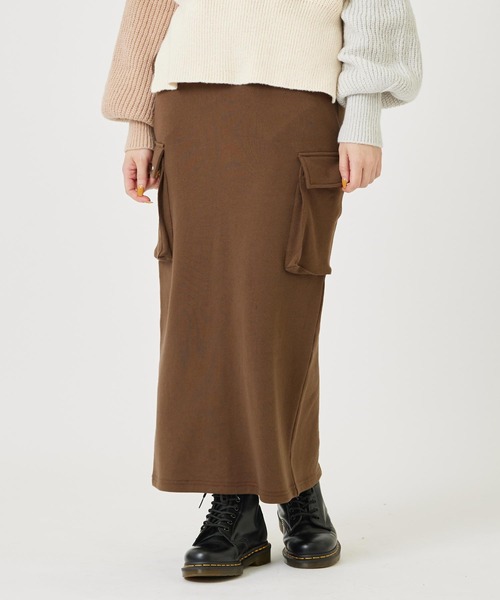 MILKFED.（ミルクフェド）の「SWEAT CARGO SKIRT（スカート・レディース・ブラック/オリーブ/ブラウン・ONE SIZE）」の21枚目の写真