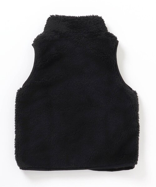 BREEZE（ブリーズ）の「【ユニセックス】ファーフリースベスト（ベスト・キッズ・ブラック/ピンク/キャメル/アイボリー/オレンジ/グリーン/オフホワイト・130/90/120/150/140/80/110/100）」の10枚目の写真