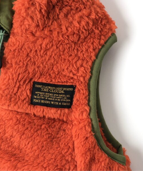 BREEZE（ブリーズ）の「【ユニセックス】ファーフリースベスト（ベスト・キッズ・ブラック/ピンク/キャメル/アイボリー/オレンジ/グリーン/オフホワイト・130/90/120/150/140/80/110/100）」の11枚目の写真