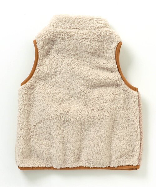 BREEZE（ブリーズ）の「【ユニセックス】ファーフリースベスト（ベスト・キッズ・ブラック/ピンク/キャメル/アイボリー/オレンジ/グリーン/オフホワイト・130/90/120/150/140/80/110/100）」の19枚目の写真