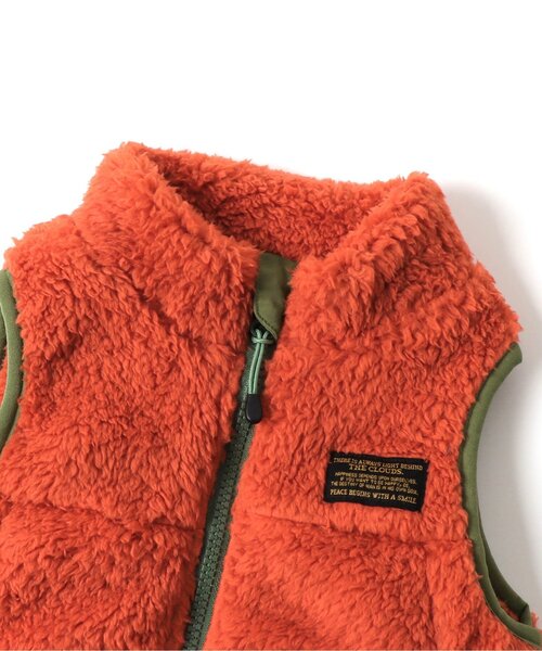 BREEZE（ブリーズ）の「【ユニセックス】ファーフリースベスト（ベスト・キッズ・ブラック/ピンク/キャメル/アイボリー/オレンジ/グリーン/オフホワイト・130/90/120/150/140/80/110/100）」の21枚目の写真