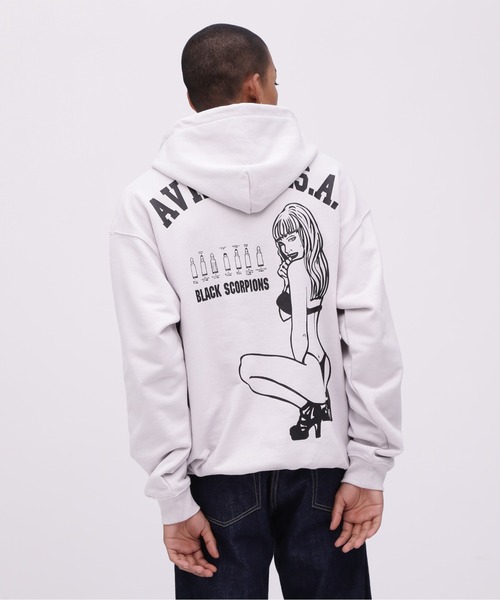 WEB&DEPOT限定》BLACK SCORPION SWEAT PULL OVER PARKA / ブラック