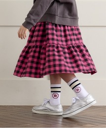A BOND | バッファローチェックティアードスカート（kids/S～LL）(スカート)
