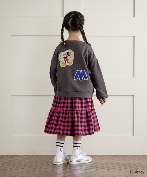 A BOND（アボンド）の「バッファローチェックティアードスカート（kids/S～LL）（スカート・キッズ・ピンク/グレー/ブラウン・LL/S/M/L）」の10枚目の写真