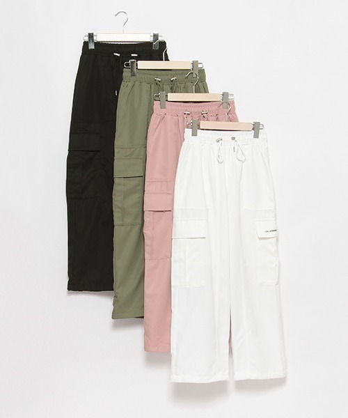 LOVETOXIC（ラブトキシック）の「【LTXC】吸水速乾ドローコードカーゴパンツ（その他パンツ・キッズ・オフホワイト/カーキ/ブラック/ピンク・S/M/L/LL）」の6枚目の写真