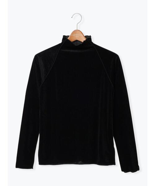 Lugnoncure（ルノンキュール）の「ベロアメロートップス（ニット/セーター・レディース・オフホワイト/ブラック/グレー・F）」の19枚目の写真