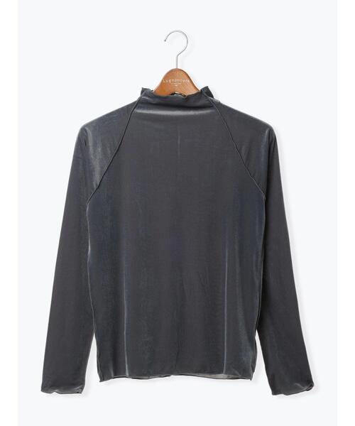 Lugnoncure（ルノンキュール）の「ベロアメロートップス（ニット/セーター・レディース・オフホワイト/ブラック/グレー・F）」の17枚目の写真