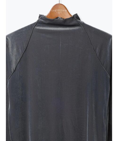 Lugnoncure（ルノンキュール）の「ベロアメロートップス（ニット/セーター・レディース・オフホワイト/ブラック/グレー・F）」の15枚目の写真