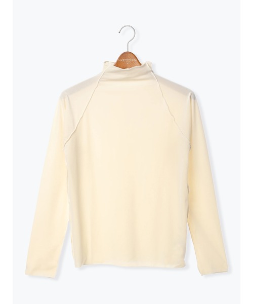 Lugnoncure（ルノンキュール）の「ベロアメロートップス（ニット/セーター・レディース・オフホワイト/ブラック/グレー・F）」の2枚目の写真