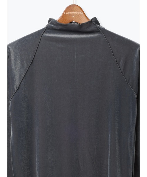 Lugnoncure（ルノンキュール）の「ベロアメロートップス（ニット/セーター・レディース・オフホワイト/ブラック/グレー・F）」の9枚目の写真