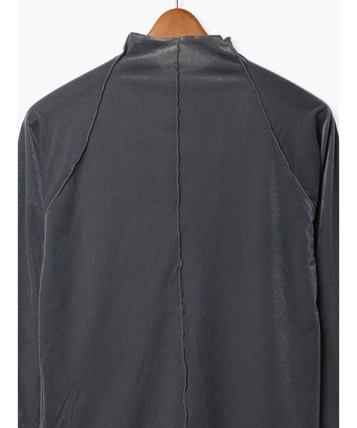 Lugnoncure（ルノンキュール）の「ベロアメロートップス（ニット/セーター・レディース・オフホワイト/ブラック/グレー・F）」の6枚目の写真