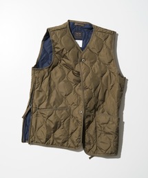 TAION | TAION MILITARY V NECK BUTTON DOWN VEST (TAION-001BML-1)(ダウンベスト)