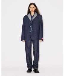 KENZO Levi's デニムジャケット グレー襟 KENZO セーラー襟 デニムジャケット - メルカリ