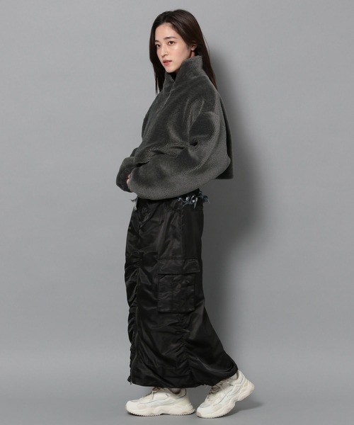 Anui（アニュイ）の「【UNISEX】ボアハーフZIPプルオーバー（その他アウター・レディース・チャコールグレー/オフホワイト/グレー系その他・SMALL/MEDIUM）」の7枚目の写真