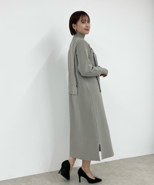 リブニットロングワンピース　cast リブニットロングワンピース(ワンピース)｜CAST:(キャスト