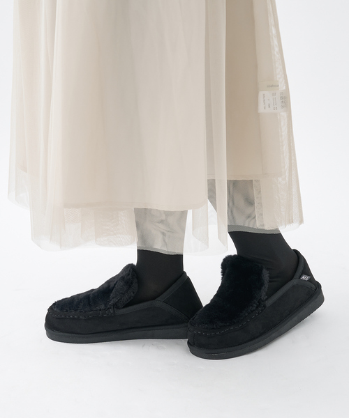abahouse mavie(アバハウスマヴィ)の「ファーモカシン(モカシン/デッキシューズ・レディース・グレー/ブラック/キャメル・36/38/40)」の13枚目の写真