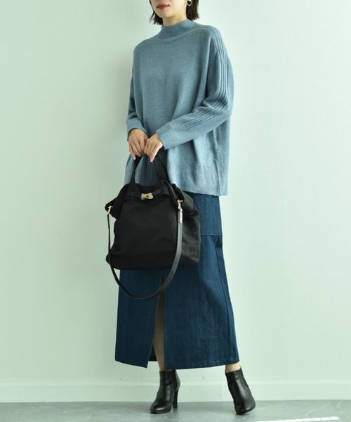 INTERPLANET（インタープラネット）の「ベルト付ナイロントートバッグ（トートバッグ・レディース・カーキ/ブラック・フリー）」の8枚目の写真